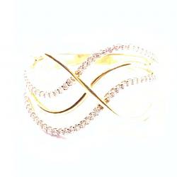 Anel em ouro amarelo 18k com 72 zirconias - 2ANZ0004